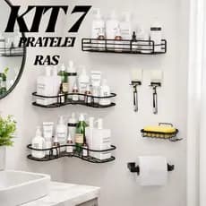 1/2/3/4 Pecas Suporte De Parede Com Adesivo Sabonete Shampoo Condicionador e Cozinha e Lavanderia