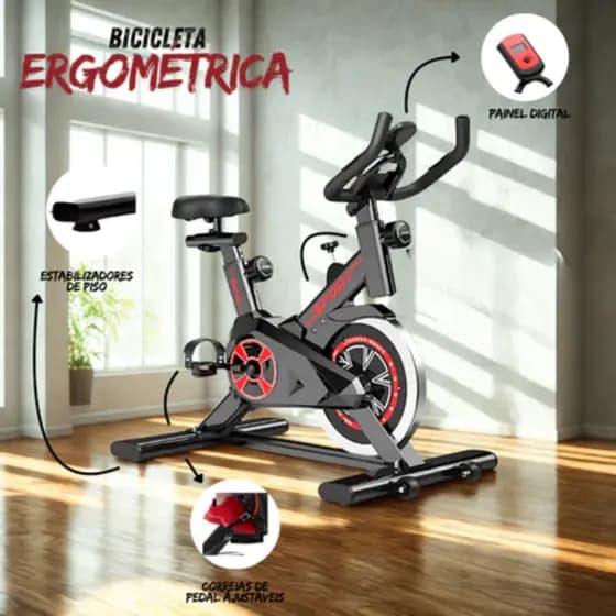 Bicicleta Bike Ergometrica Spinning Academia Fitness Profissional 120kg