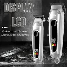 Máquina De Cortar Cabelo Kemei Km 8540 Aço Inoxidável Usb Pr