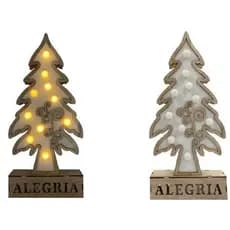Árvore De Natal Mdf Wincy 33Cm Com 10 Led'S