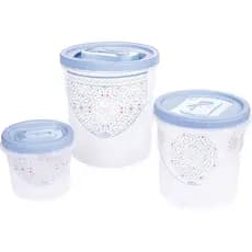 Conjunto 3 potes Porta Mantimentos Plasútil