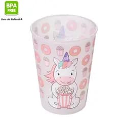 kit 2 Copos Infantil Unicórnio 320ml Plasútil – 2 un