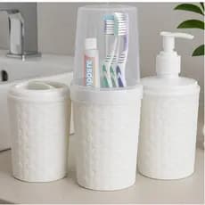 Kit Banheiro com 3 Peças Trama Plasutil