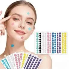 Kit 40/80/120 Adesivo Secativos De Espinhas Estrelas Cores Variadas