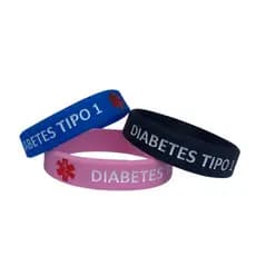 Pulseira  Infantil de Identificação Alerta Médico Diabetes