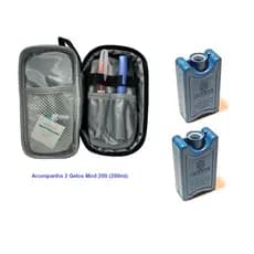 Bolsa Térmica para Insulina com 2 Gelo Gel | Estojo Portátil Viagem Avião | Ozempic Saxenda Lantus