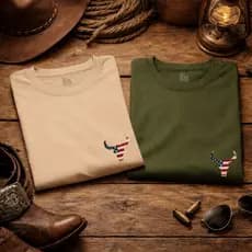 KIT 2 Camisetas Masculina Estampa Touro Country Lançamento 100% Algodão Unissex Premium Best Seller