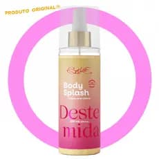 Body Splash Iluminador Com Glitter Destemida Glow 200ml Perfume Feminino Floral Frutal