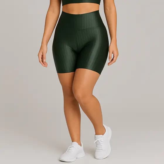 Short Legging Feminino 3d Cintura Alta Ideal Para Academia Fitness Modelador Lavanta Bumbum Corrida Treino Verão Sports