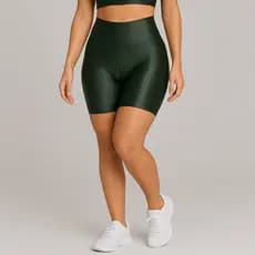 Short Legging Feminino 3d Cintura Alta Ideal Para Academia Fitness Modelador Lavanta Bumbum Corrida Treino Verão Sports