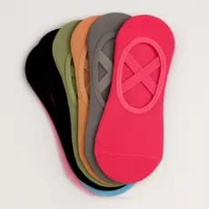 KIT 3, 6 ou 9 Pares Meia Sapatilha Adulto Feminina Antiderrapante Academia Pilates Yoga Fitness Confortável 34 Ao 39