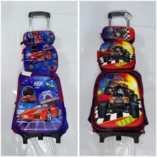 KIT MOCHILA ESCOLAR INFANTIL COM RODINHAS/ MOCHILA LANCHEIRA TÉRMICA ESTOJO/MOCHILA PARA MENINO CARROS, ASTRONAUTA 2026