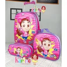KIT MOCHILA ESCOLAR INFANTIL MARIA CLARA E JP COM RODINHAS KIT MOCHILA + LANCHEIRA+ESTOJO/MOCHILA MENINA MOCHILA 2026 3D