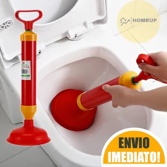 Desentupidor manual Pia Vaso Ralo Esgoto Tipo Bomba Alta Sucção 150mm Pressão BC-08+Makeupnails+