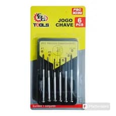 Kit Ferramentas 6 Chaves Precisão Celular Manutenção Reparo Fenda Philips kit Jogo Chave Precisão 6