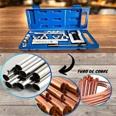 kit Flangeador Para tubos 1/8 À 3/4 Cobre Alumínio Profissional com Alargador Para Ar Condicionado Refrigeração