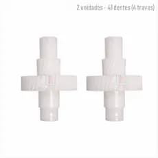 2 Engrenagens Batedeira Compatível Arno 41 Dentes 4 Travas NBCA