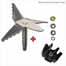 Kit Lâmina Hélice Compatível Liquidificador Mondial Linha L-51 a L-55