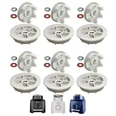 Kit 6 unidades Arrastes Copo e Motor Compatível Oster Oliq 610 Power