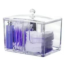 Porta Algodão Multiusoporta algodão transparente