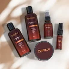 Kit Barba Cabelo Bigode Oceano Floresta Condado Amadeirado Refrescante Shampoo Balm Creme Colônia