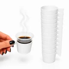 Suporte kit 12un Copete para Copo de Café Copinho 50ml com Alça Ideal Escritório