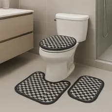 Kit de Banheiro 3 Peças com Franjas – Conforto e Estilo para seu Lar
