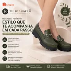 Mocassim Feminino Sapato Social Verde Escuro Solado Preto Antiderrapante Conforto Básico