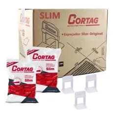 1000 Espaçadores Niveladores Slim + 200 Cunhas Slim Cortag