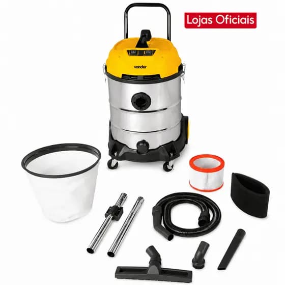 Aspirador Po E Liquido Profissional Vonder 220V 2400W 60 Litros Apv2460 Para Lava Rapido E Pos Obra