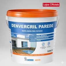Manta Liquida Parede Branca 3,6kg Denvercril Impermeabilizante Fachada Muro Soprema