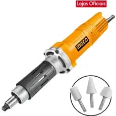 Retificadeira Reta Ingco 550W (127V) Pinca 6mm 1/4 Maleta Velocidade Variavel
