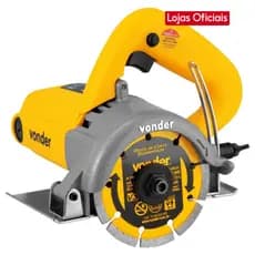 Serra Marmore Vonder Smv 1300 Amarela 1300W 220V Cortador De Parede Piso Azulejo