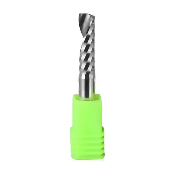 Fresa 1 Corte Helicoidal 6mm X 22mm Acrilico Pvc Acm Mdf