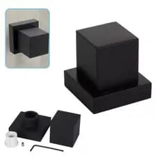 kit Acabamento Quadrado Metal Deca Preto Para Registro de preção ou gaveta 1/2 - 3/4 - 1''' Padrão Volante c81