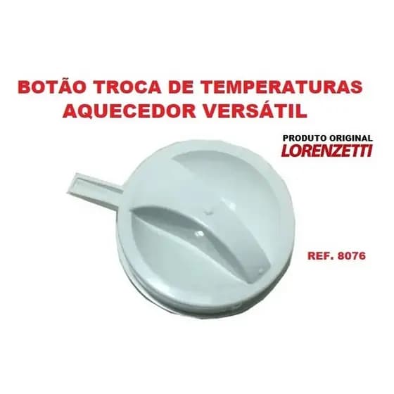 Botão C/ Mola P/ Mudar A Temperatura Aquecedor Versátil - Ref. 8076 - Original Lorenzetti