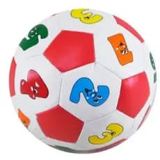 Bola De Futebol 9cm Espuma Macia Infantil Números Educativa Colorida Kids