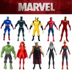 Kit 1 a 5 Bonecos Colecionáveis Marvel Vingadores 9,5cm Original