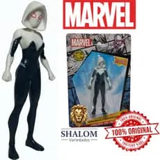 Boneco Aranha Fantasma Marvel Colecionável 9,5cm Original Figura de Ação Ghost-Spider (Gwen)