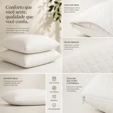 Kit Capa Porta Travesseiro IMPERMEÁVEL VARIAS CORES 70CM x 50CM