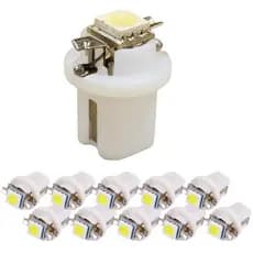 Kit 10 Lampada T5 B8.5 D 1 Led Branco 12v