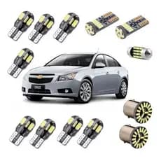 Kit Lampadas Led Premium Chevrolet Cruze Sedan Hacth Placa