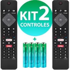 Kit Controle Remoto Compatível com Tv Philips Smart 50pug6513