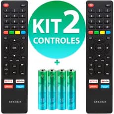 Kit Controle Remoto Compatível Tv Multilaser Smart Tl011 Tl012 TL020 TL035