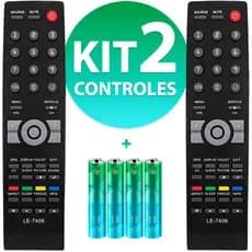Kit Controle Remoto Compatível Com Tv Aoc Lcd Led Cr4603