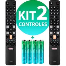 Kit Controle Remoto Compatível Tv Semp Toshiba Ct-8518 32L2800 U7800