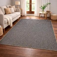 Tapete Sala Quarto Escritório 1,40 x 1,50 Milão 100% Algodão Moderno Resistente