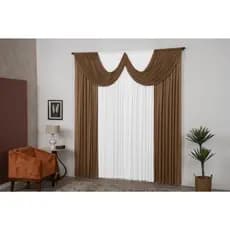 Cortina Paris Pra Janela Sala E Quarto Com Bando 3,00 X 2,80