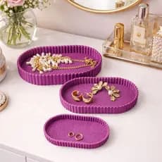 Organizador de Joias e Bijuterias – Bandeja Decorativa para Penteadeira, Mesa e Quarto 3D