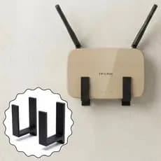 Suporte Roteador Parede Sala Quarto Escritório Modem WiFi Fita 3M Organizador Universal Minimalista